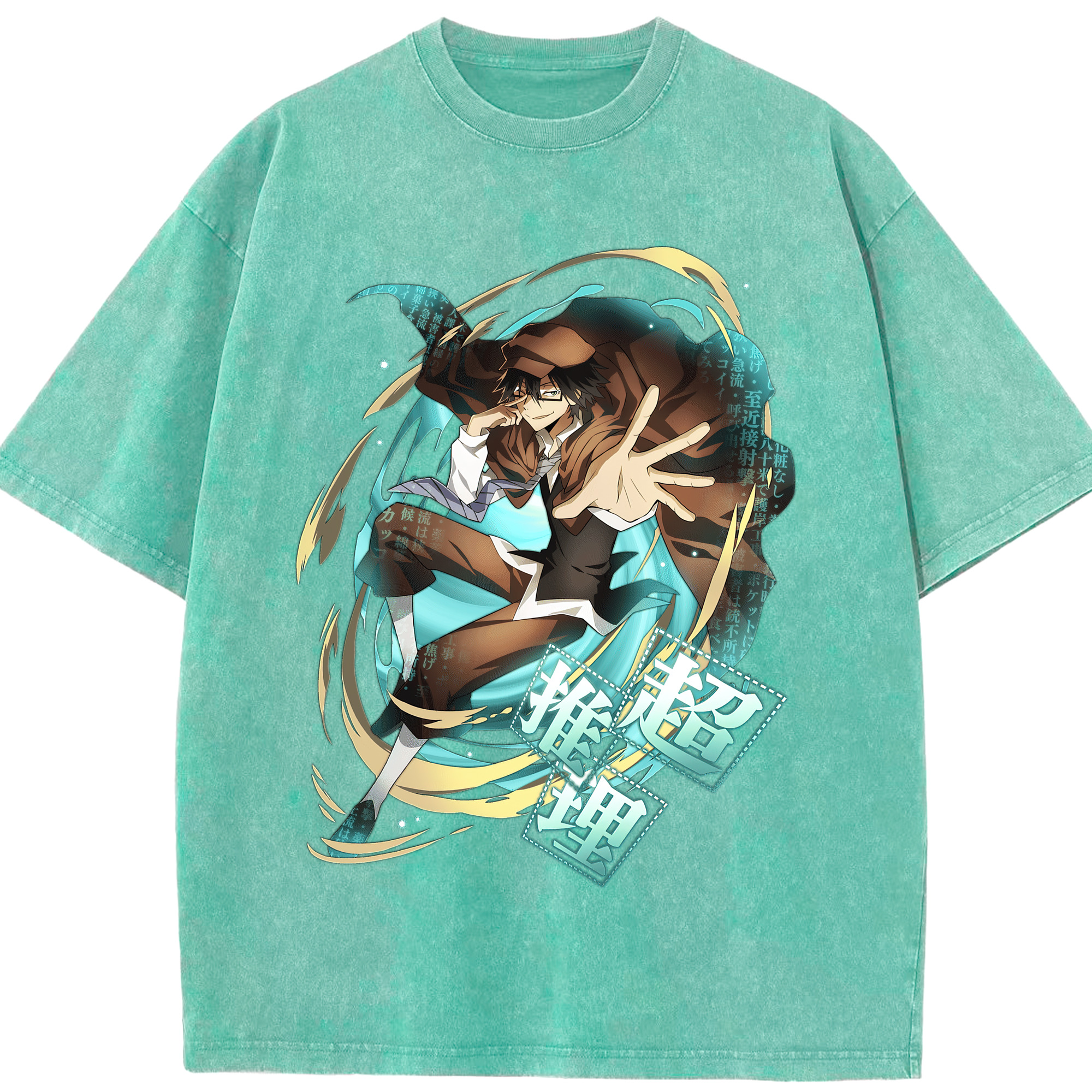 （画像用） 文豪ストレイドッグス Bungo Stray Dogs 綿100% ヴィンテージ風 半袖Tシャツ（フロントプリント）